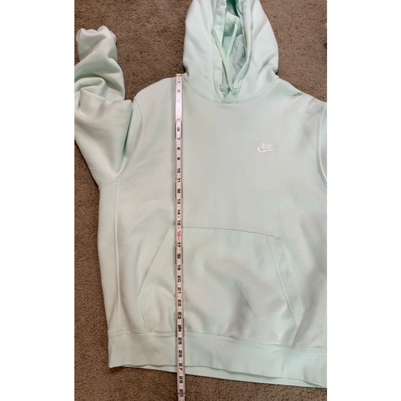 Nike Womens Hoodie Sz Lg Green Embroidered Logo Kangaroo Pocket Outdoor Gorpcore - Picture 8 of 13
